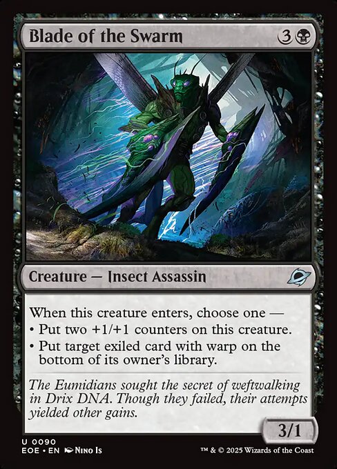 MTG Blade of the Swarm EOE 090 Regular Foil