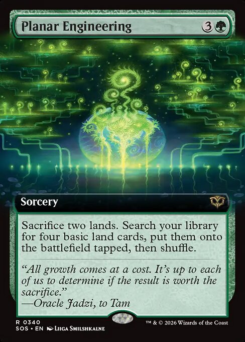 MTG Planar Engineering SOS 340 Extended Art Nonfoil