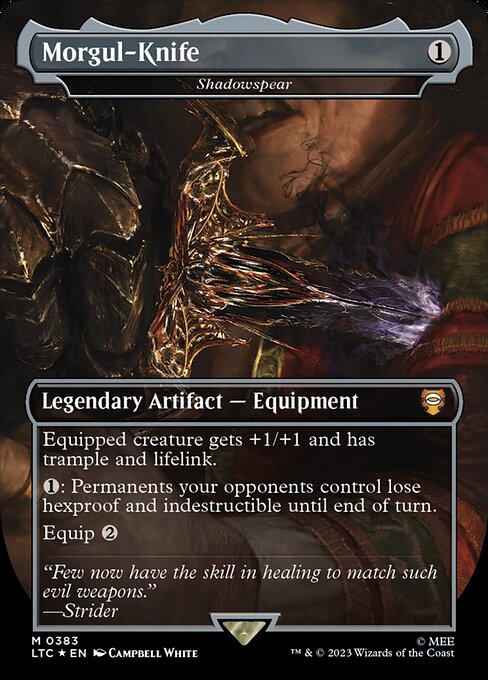 MTG Shadowspear LTC 383 Showcase Ring Surge Foil