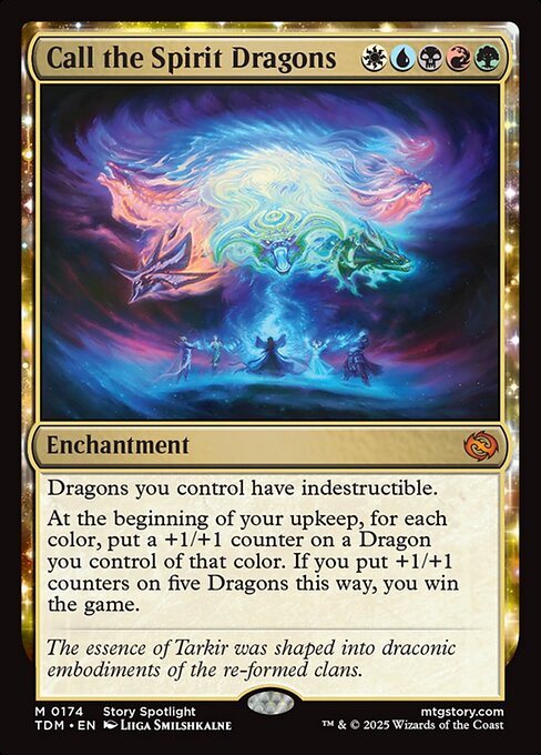 MTG Call the Spirit Dragons TDM 174 Regular Nonfoil
