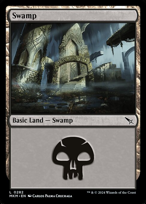 MTG Swamp MKM 282 Regular Foil