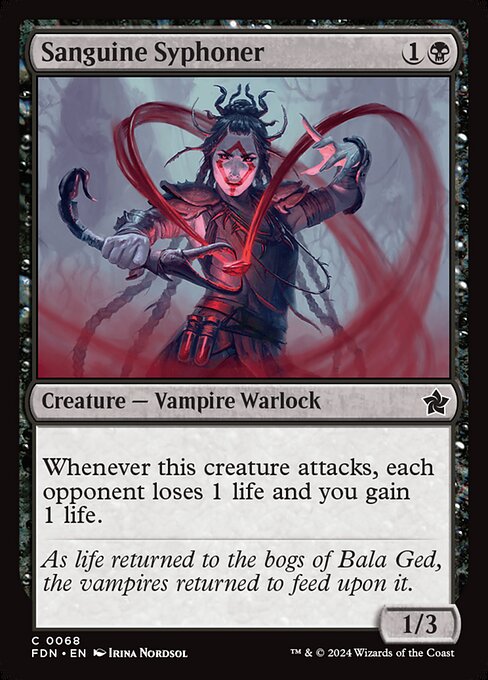 MTG Sanguine Syphoner FDN 068 Regular Foil