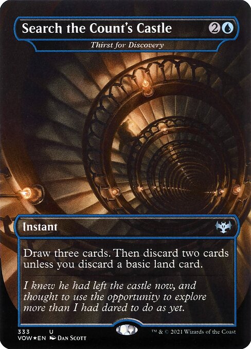 MTG Thirst for Discovery VOW 333 Dracula Series Nonfoil front