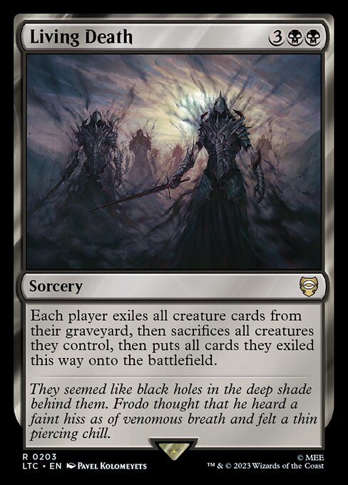 MTG Living Death LTC 203 Alternate Art Nonfoil