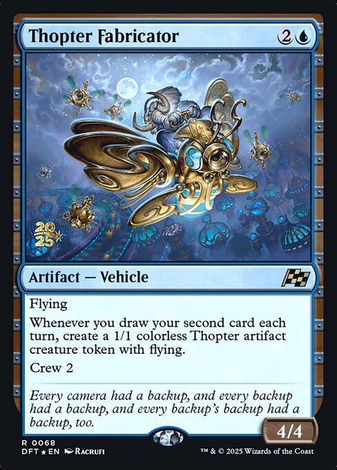MTG Thopter Fabricator PDFT 068s Prerelease Foil
