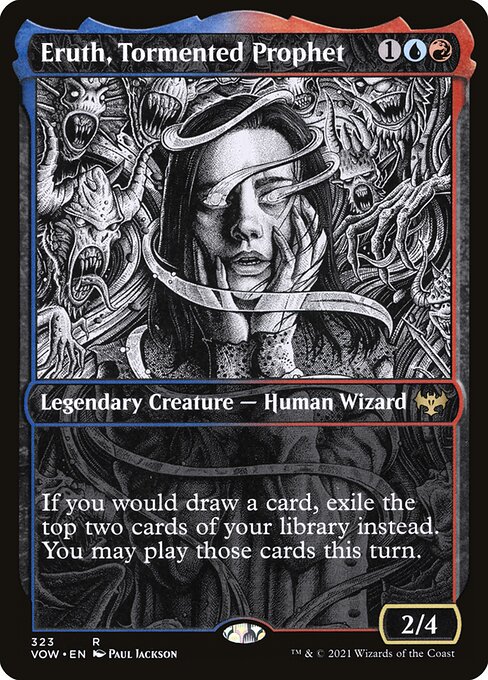 MTG Eruth, Tormented Prophet VOW 323 Showcase Eternal Night Foil front