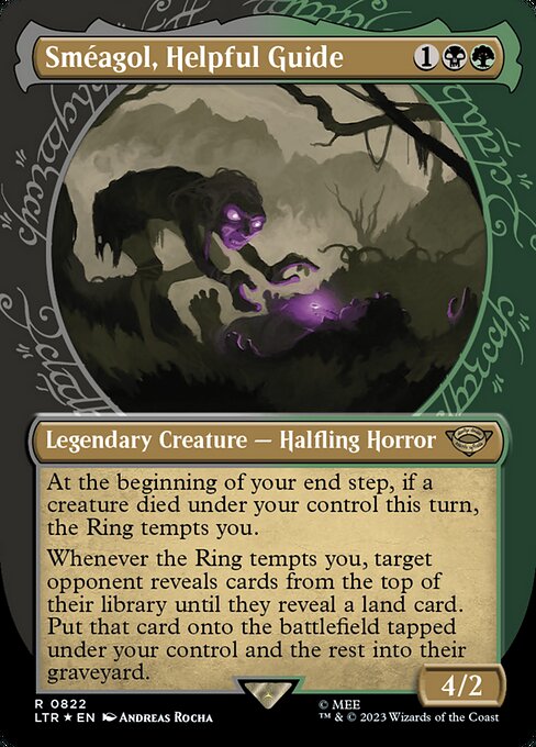 MTG Sméagol, Helpful Guide LTR 822 Borderless Surge Foil