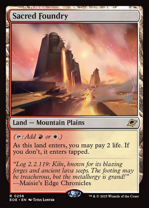 MTG Sacred Foundry PEOE 256p Promo Pack Nonfoil