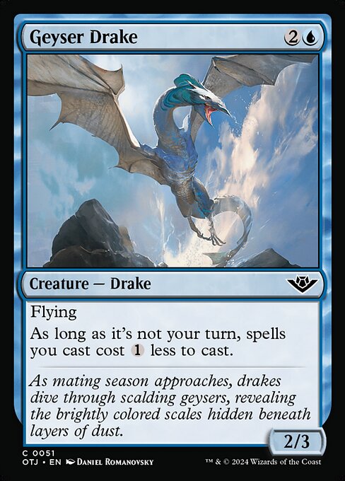 MTG Geyser Drake OTJ 051 Regular Foil