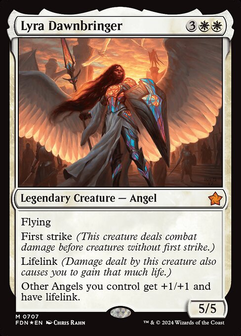 MTG Lyra Dawnbringer FDN 707 Starter Collection Foil