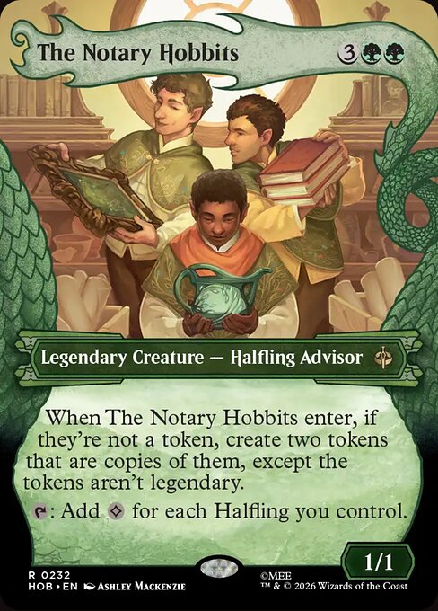 MTG The Notary Hobbits HOB 232 Alternate Art Nonfoil