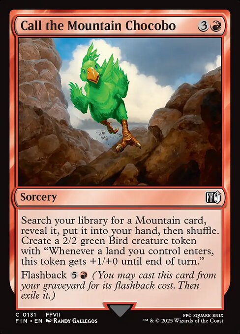 MTG Call the Mountain Chocobo FIN 131 Regular Nonfoil