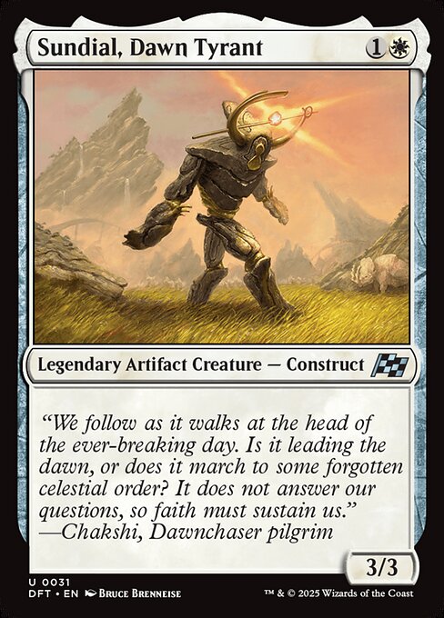 MTG Sundial, Dawn Tyrant DFT 031 Regular Foil