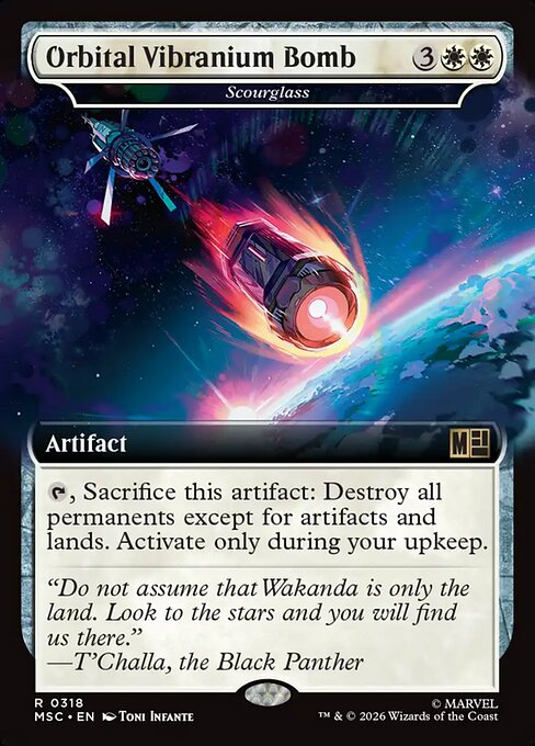 MTG Scourglass MSC 318 Extended Art Nonfoil