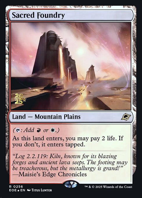 MTG Sacred Foundry PEOE 256s Prerelease Foil