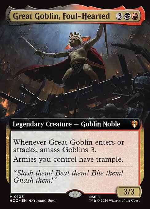MTG Great Goblin, Foul-Hearted HOC 105 Regular Foil