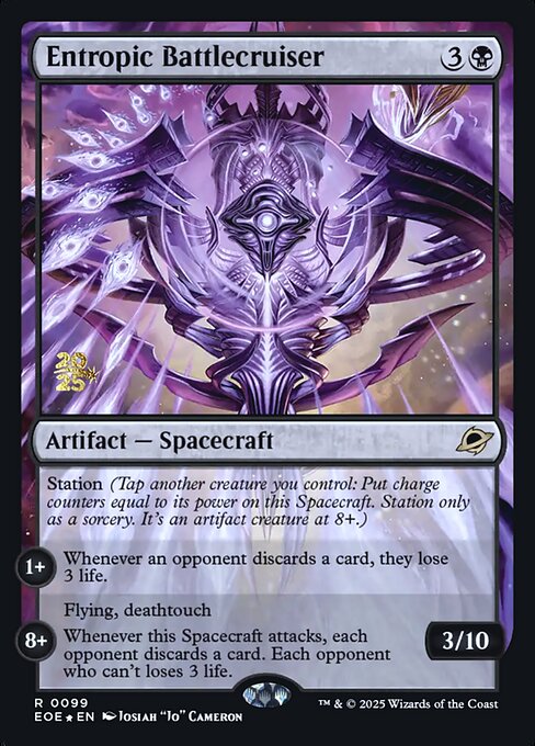 MTG Entropic Battlecruiser PEOE 099s Prerelease Foil