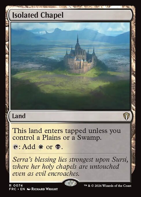 MTG Isolated Chapel FRC 074 Standard Nonfoil front