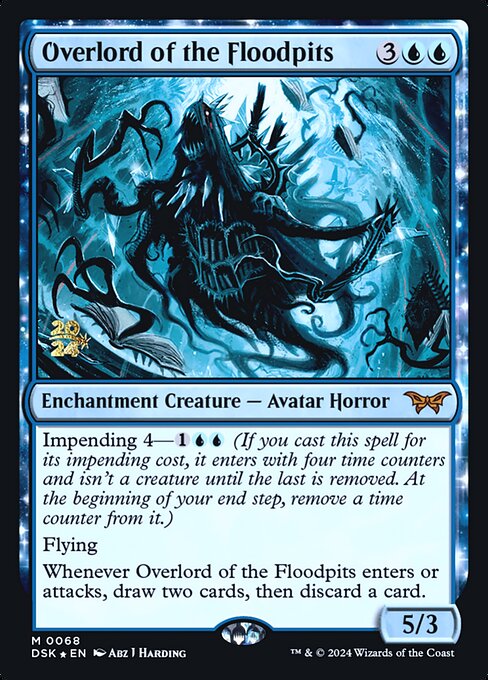 MTG Overlord of the Floodpits PDSK 068s Prerelease Foil