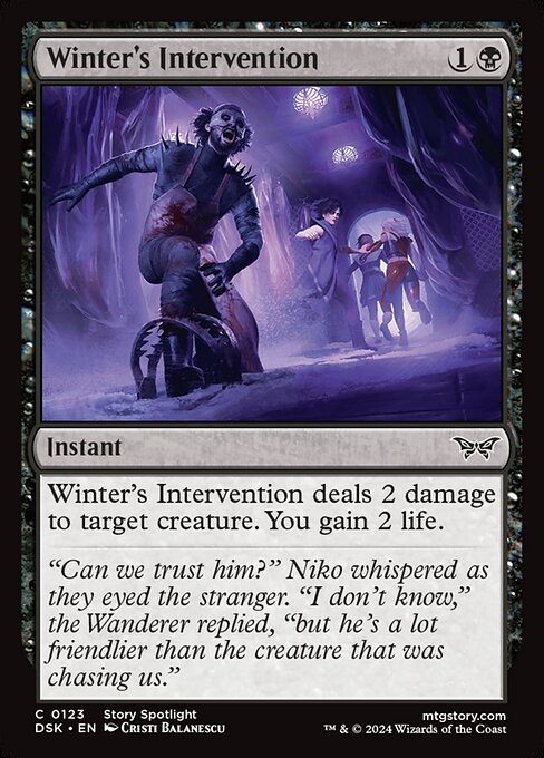 MTG Winter's Intervention DSK 123 Regular Nonfoil