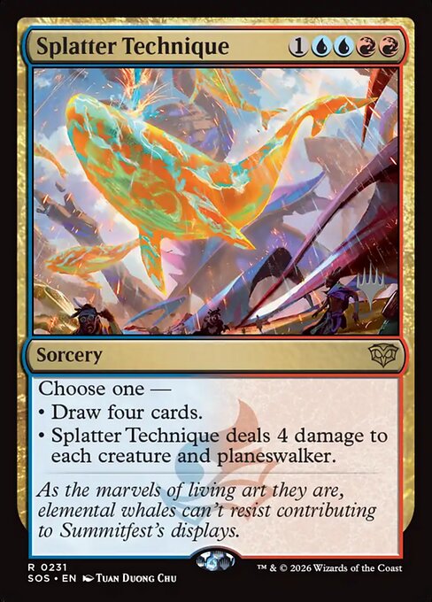 MTG Splatter Technique PSOS 231P Promo Pack Nonfoil