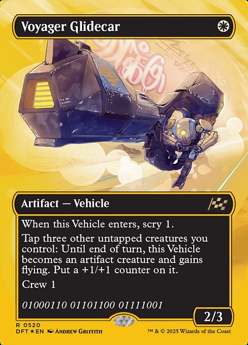MTG Voyager Glidecar DFT 520 Borderless Revved Up First-Place Foil