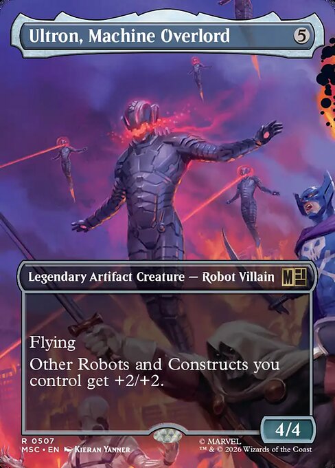 MTG Ultron, Machine Overlord MSC 507 Borderless Nonfoil