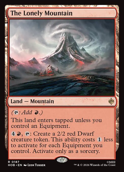 MTG The Lonely Mountain HOB 187 Regular Foil