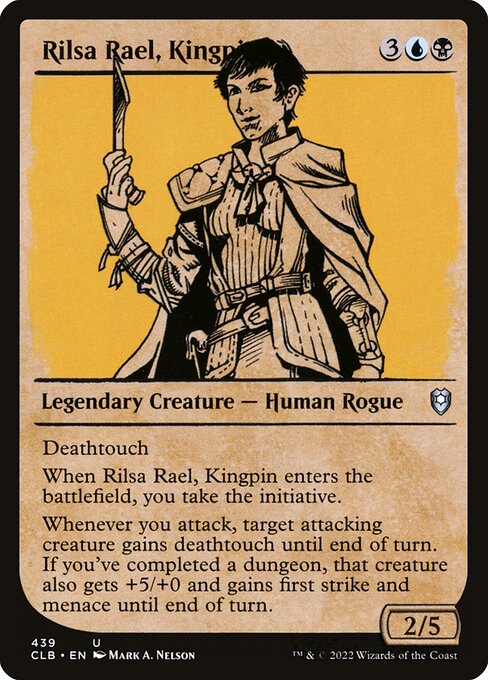 MTG Rilsa Rael, Kingpin CLB 439 Showcase Rulebook Nonfoil