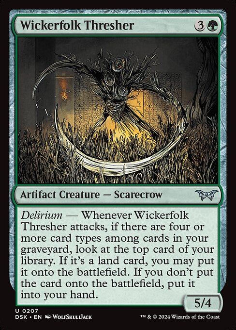 MTG Wickerfolk Thresher DSK 207 Regular Nonfoil