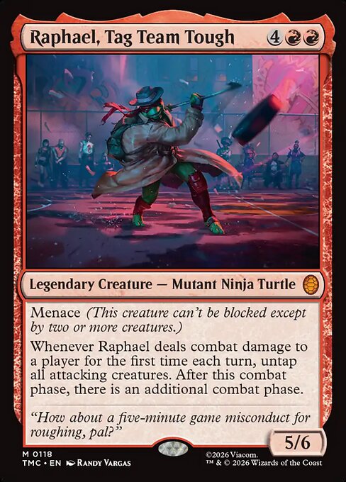 MTG Raphael, Tag Team Tough TMC 118 Turtle Team-Up Nonfoil