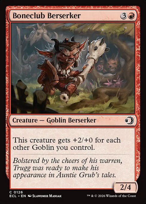 MTG Boneclub Berserker ECL 126 Regular Nonfoil