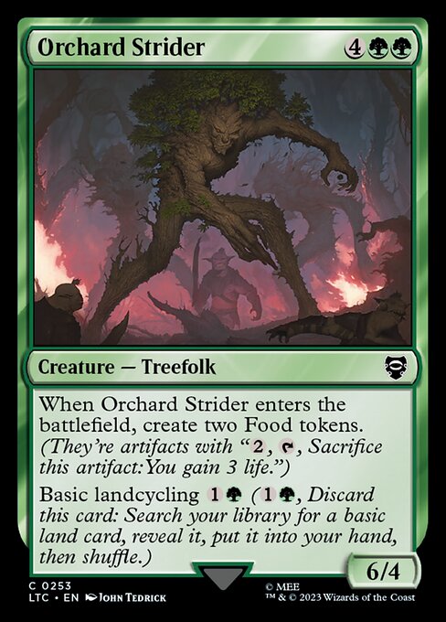 MTG Orchard Strider LTC 253 Alternate Art Nonfoil