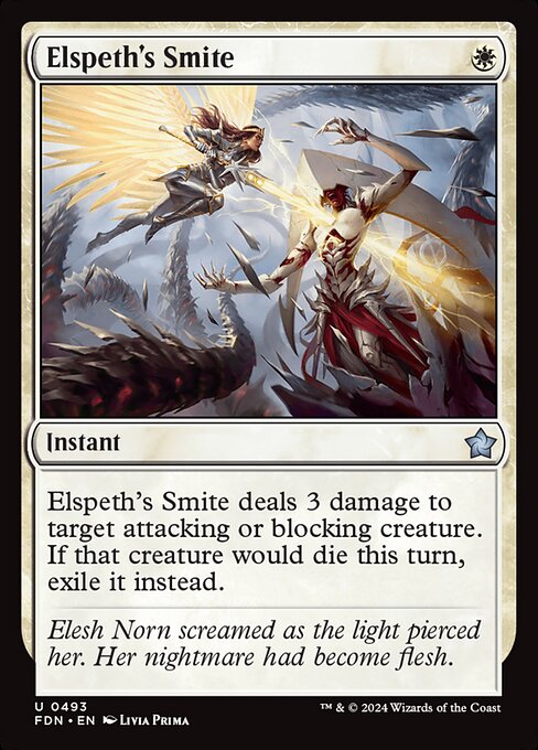 MTG Elspeth's Smite FDN 493 Beginner Box Nonfoil