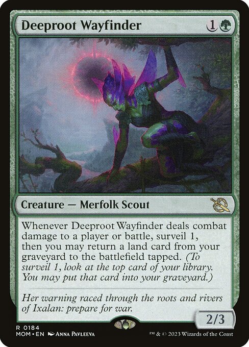 MTG Deeproot Wayfinder MOM 184 Regular Foil