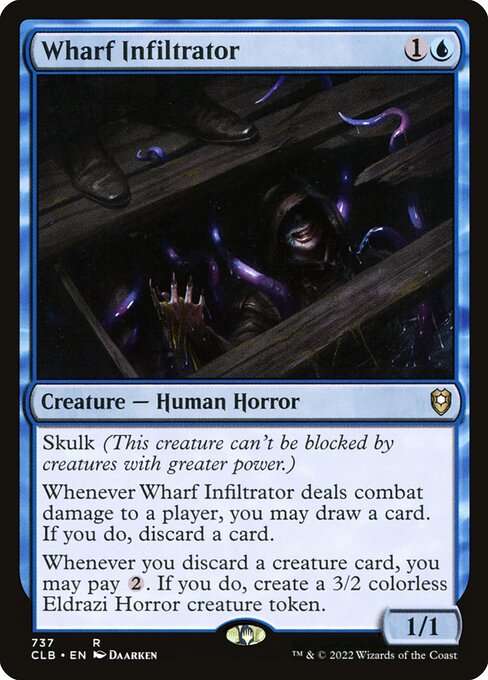MTG Wharf Infiltrator CLB 737 Commander Deck Nonfoil