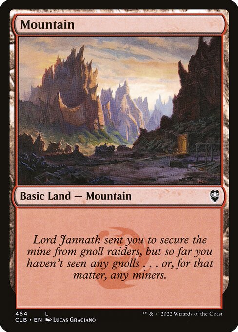 MTG Mountain CLB 464 Regular Foil