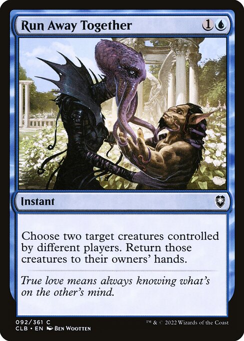 MTG Run Away Together CLB 092 Regular Foil