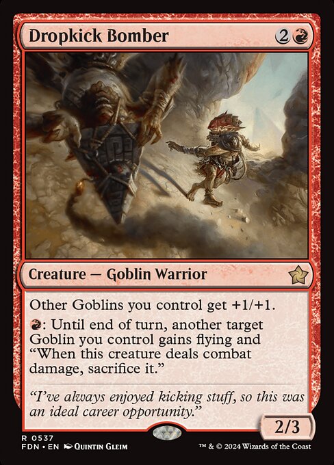 MTG Dropkick Bomber FDN 537 Beginner Box Nonfoil