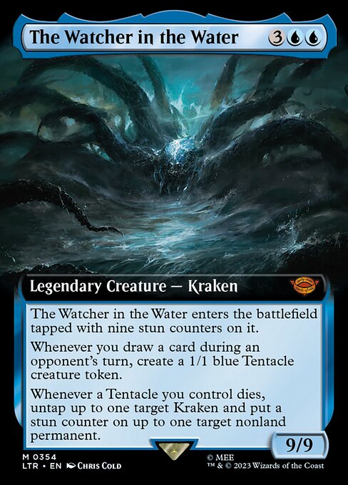 MTG The Watcher in the Water LTR 354 Extended Art Nonfoil