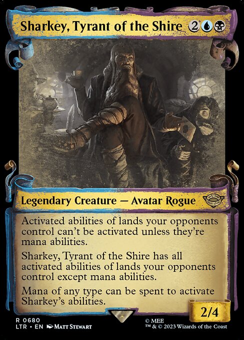 MTG Sharkey, Tyrant of the Shire LTR 680 Showcase Scrolls of Middle-earth Nonfoil