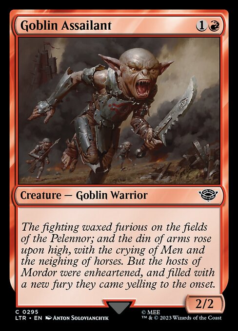 MTG Goblin Assailant LTR 295 Starter Kit Nonfoil
