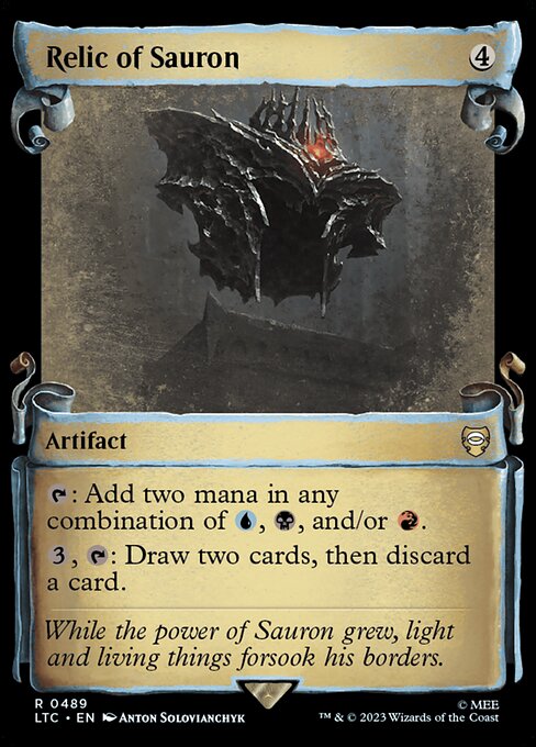 MTG Relic of Sauron LTC 489 Alternate Art Nonfoil
