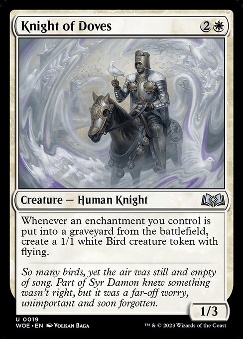 MTG Knight of Doves WOE 019 Regular Nonfoil