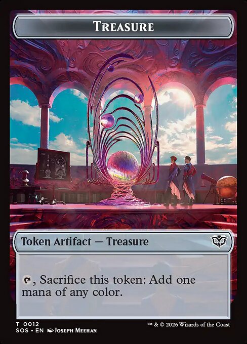 MTG Treasure Token SOS 012 Token Foil