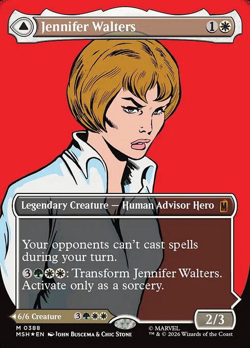 MTG Jennifer Walters // The Sensational She-Hulk MSH 388 Borderless Classic Comic Foil