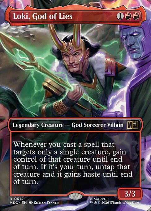 MTG Loki, God of Lies MSC 512 Borderless Nonfoil