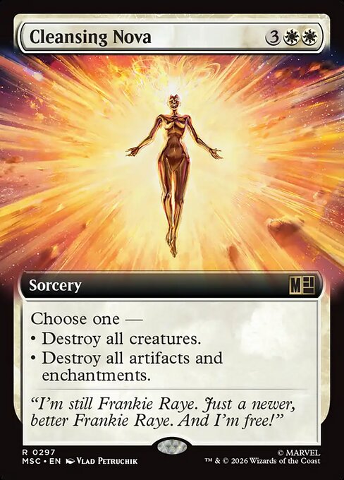 MTG Cleansing Nova MSC 297 Extended Art Nonfoil