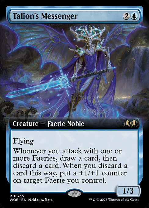 MTG Talion's Messenger WOE 335 Extended Art Nonfoil