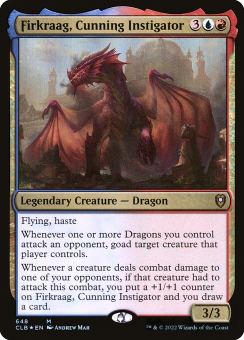 MTG Firkraag, Cunning Instigator CLB 648 Commander Deck Foil Foil